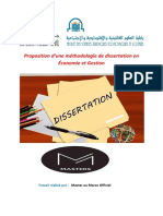 Méthodologie de Dissertation en Économie Et Gestion PDF