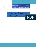 Survey On Consumer Buying Behavior of