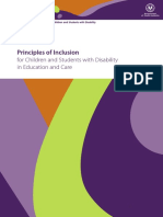 Principles of Inclusion: For Children and Students With Disability in Education and Care