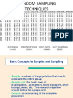 Random Sampling Techniques