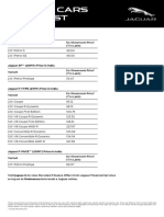 Jaguar Price List PDF