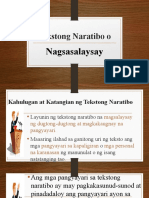 Tekstong Naratibo o Nagsasalaysay