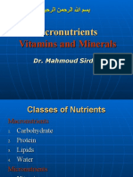 Micronutrients: Vitamins and Minerals