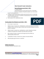 Modified Ashworth Scale Instructions PDF