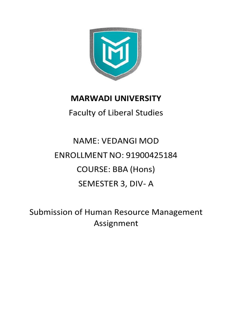 HRM Assignment | PDF