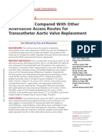 Transcarotid Compared With Other Alternative Access Routes For Transcatheter Aortic Valve Replacement