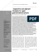 Preoperative and Adjuvant Therapies For Upper Gastrointestinal Cancers