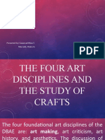 The Four Art Disciplines and The Study of Crafts