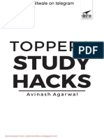 @JEE - NEET - NOTES Toppers Study Hacks by Disha PDF