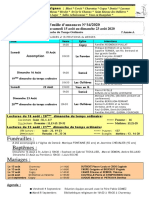 Funérailles: Baptêmes: Mariages:: Feuille D'annonces N°34/2020