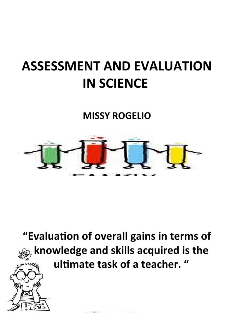 Assessment and Evaluation in Science: Missy Rogelio | PDF | Self ...