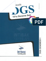 İnti̇bak-Dgs Denemesi̇-1