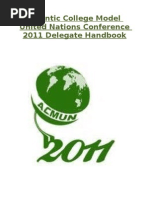 ACMUN 2011 Delegate Handbook