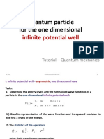 Quantum Particle For The One Dimensional: Infinite Potential Well