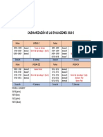 CALENDARIZACION DE LAS EVALUACIONES 2018-2-Final