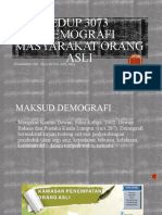 Demografi Masyarakat Orng Asli