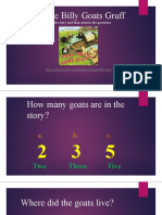 Comprehension Activity STORY TELLING GOATS
