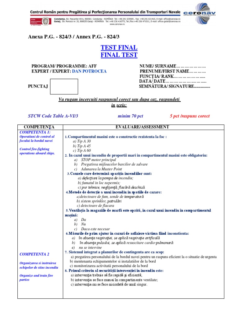 TEST FINAL AFF Bun | PDF