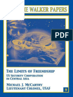 The Limits of Friendship: US Security Cooperation in Central Asia