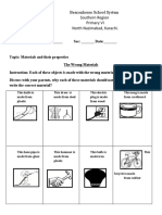 BSU Science Worksheet