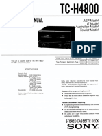 Sony TC H4800 Service Manual PDF