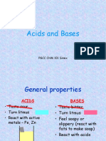 Acids and Bases: PGCC CHM 101 Sinex