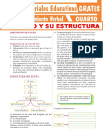 El Texto y Su Estructura para Cuarto Grado de Secundaria PDF