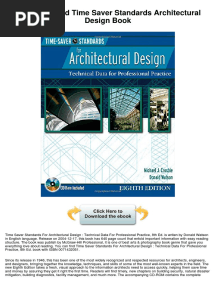 Free Download Time Saver Standards Architectural Design Book
