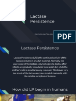 Lactase Persistence - Foley, Krueger, McNeil, Trimberger