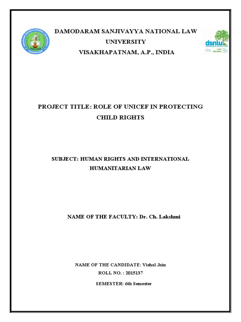 Human Rights Project 2018 | PDF | Children's Rights | Human Rights