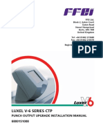 Luxel V-6 Series CTP: Punch Output Upgrade Installation Manual 6800151008