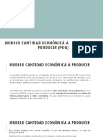 Modelo cantidad económica a producir (POQ)