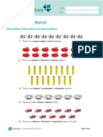 Reading (Numbers) : How Many? Count and Circle The Numbers