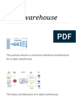 Data warehouse architecture and components overview