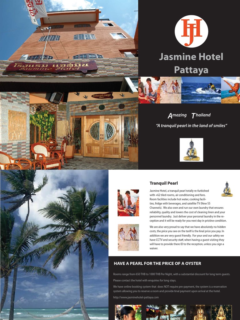 Jasmine Hotel Pattaya Mazing Hailand PDF Monsoon Pattaya