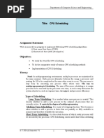 Title: CPU Scheduling: Types of Scheduling: Long Term Scheduling: Medium Term Scheduling Short Term Scheduling