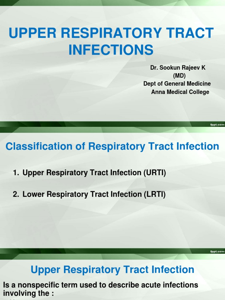 Upper Respiratory Tract Infections Guide | PDF | Health Sciences ...