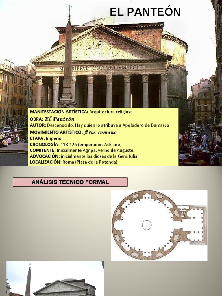 Análisis del Panteón de Agripa | PDF | Elementos arquitectónicos ...