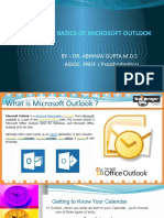 Basics of Microsoft Outlook: by - Dr. Abhinav Gupta M.D.S ASSOC. PROF. (Prosthodontics)