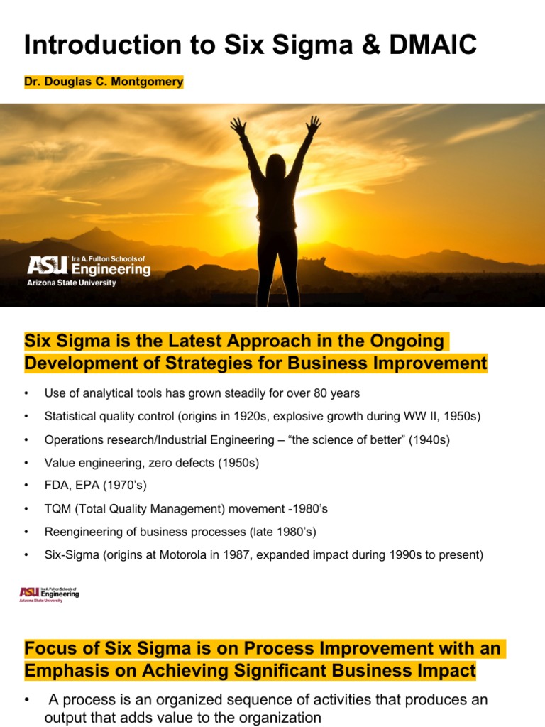Week 6a-Intro To Six Sigma | PDF | Design For Six Sigma | Six Sigma