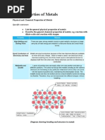 Properties of Metals