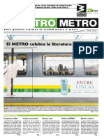 Periodico NUESTRO METRO Edicion 164 Septiembre 2015