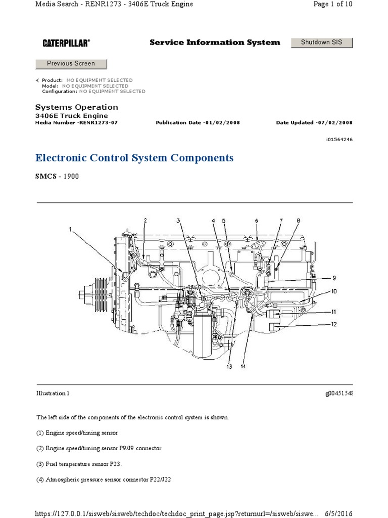 Electronic Control System Components | PDF | Throttle | Fuel Injection
