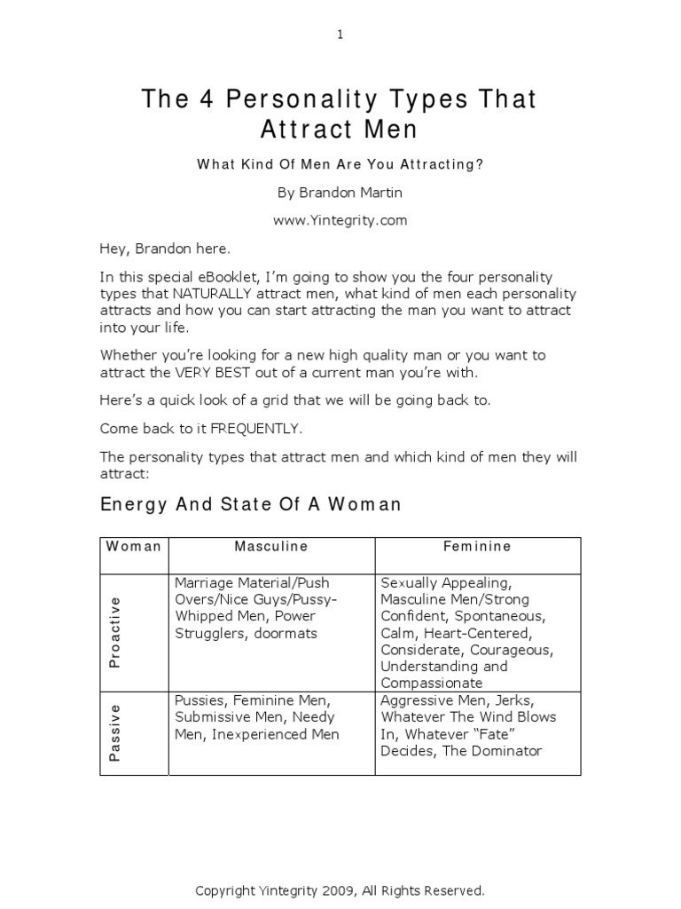 4 Personality Types Pdf _ Personality type – EUIYZ