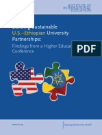 Building Sustainable University Partnerships:: U.S.-Ethiopian