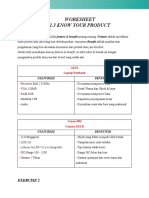 1.3 Worksheet - Know Your Product