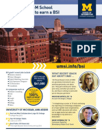 University of Michigan BSI External Recruitment Flyer