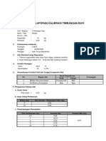 Form Pengolahan Dan Pelaporan Kalibrasi Timbangan Bayi Gembus