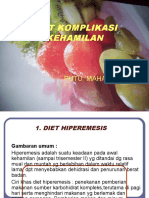 Diet Komplikasi Kehamilan