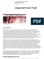 Chinese Espionage and French Trade Secrets